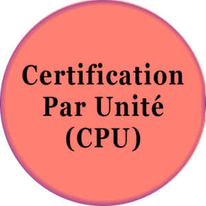 Esthétique Certification par unité